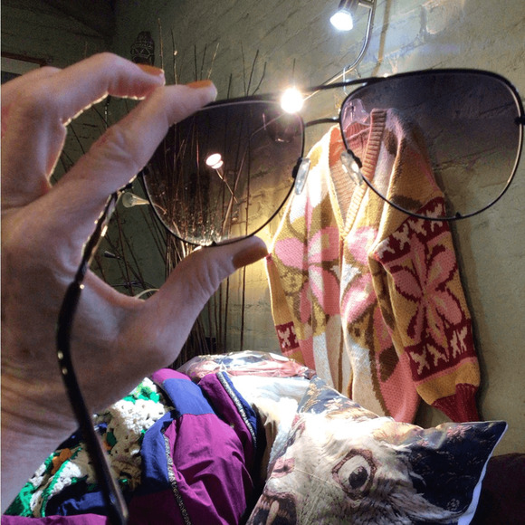 NEW! Rare QUAY high Key Cocoa fade Aviator Sunglasses ^read!